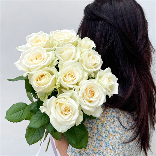 Букет «11 белых роз» - фото 6239