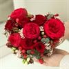 Валентинка из цветов "В красном" - фото 5786
