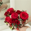 Валентинка из цветов "В красном" - фото 5788