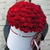 101 Красная роза в коробке - фото 4641
