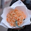 21 Персиковая роза - 50 см - фото 5157