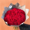 35 красных роз - 50 см - фото 5758